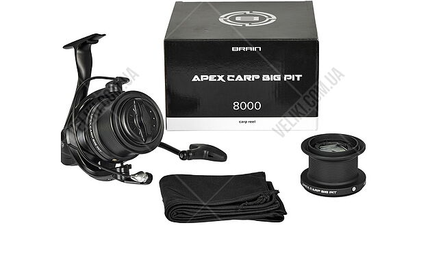 Котушка Brain Apex Carp Big Pit 8000 Чорний - дополнительное фото 2