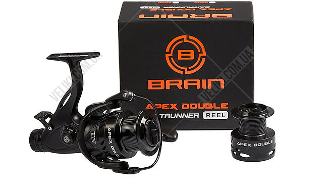 Котушка Brain Apex Double Screw Handle 3000 Чорний - дополнительное фото 2