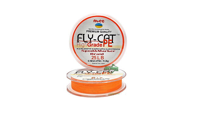 Шнур Ntec FlyCat Orange 137 м 0,14 мм 6,8 кг - фото 1