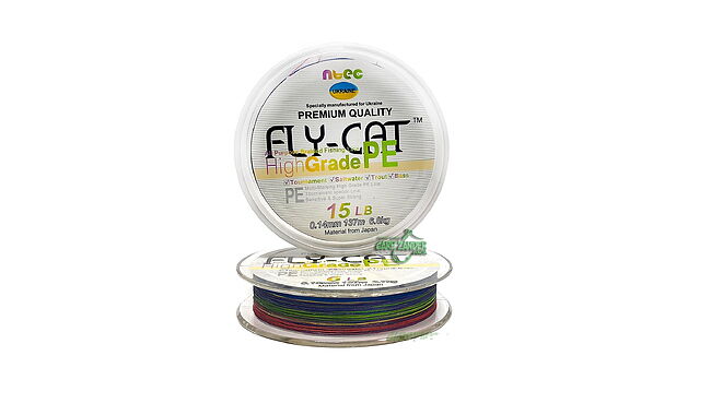 Шнур Ntec FlyCat Multicolor 274 м 0,12 мм 4,5 кг - фото 1