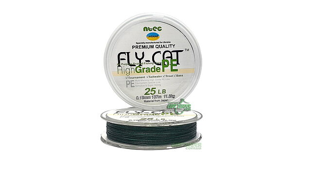 Шнур Ntec FlyCat Moss Green 137 м 0,18 мм 11,3 кг - фото 1
