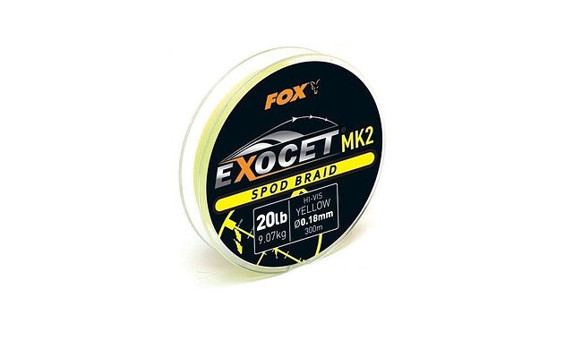 Шнур Fox Exocet MK2 Spod Braid 300 м 0,18 мм 9,5 кг - фото 1