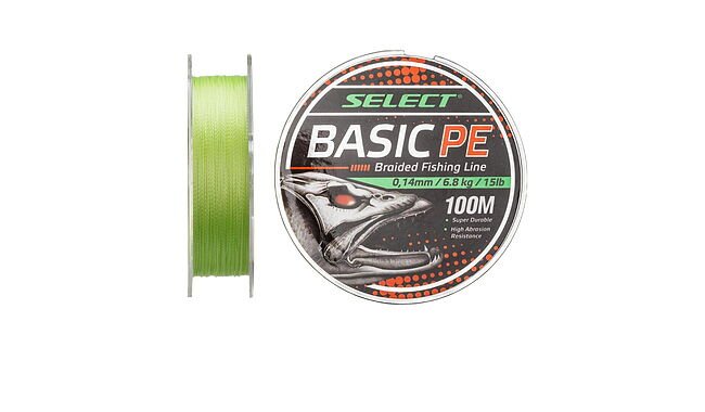 Шнур Select Basic PE Light Green 150 м 0,10 мм 4,8 кг - фото 1