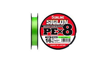 Шнур Sunline Siglon PE Green х8 150 м #0,3 0,094 мм 2,1 кг