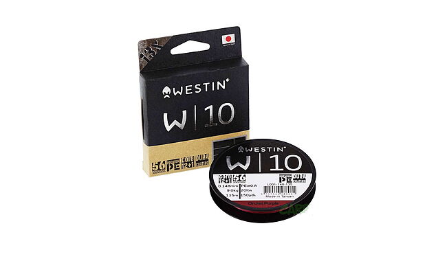Шнур Westin W10 13 Braid Orchid Purple 135 м 0,165 мм 10,9 кг - фото 1