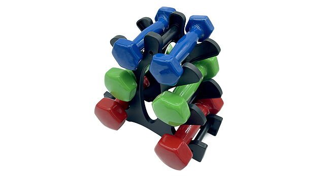 Набор гантелей на подставке Newt Vinyl Dumbbell Set NE-VIN-125 - фото 1