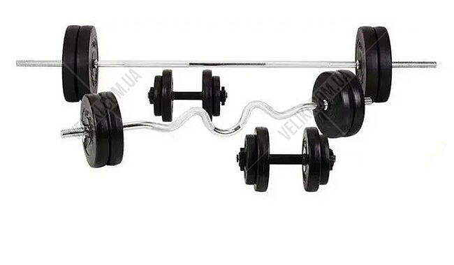 Набор WCG штанга и гантели 91 кг - дополнительное фото 3