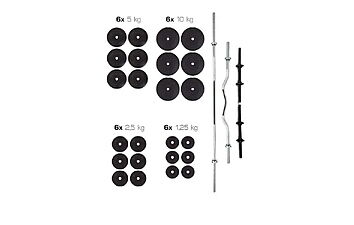Набір WCG штанга та гантелі Premium 128 кг