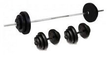 Набір WCG штанга та гантелі 38 кг - дополнительное фото 2