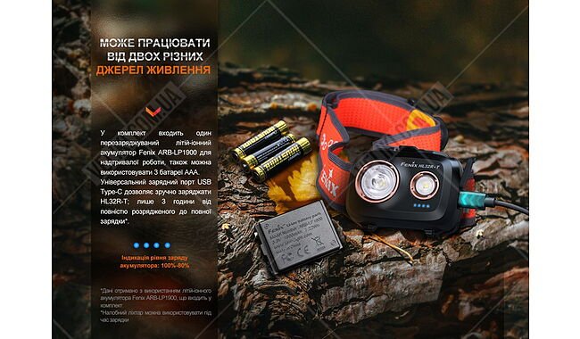 Ліхтар Fenix HL32R-T - дополнительное фото 9