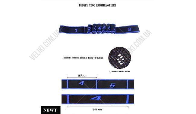 Еспандер Newt Elastiband BJOY NE-ELASTI-2B 10 кг - дополнительное фото 7