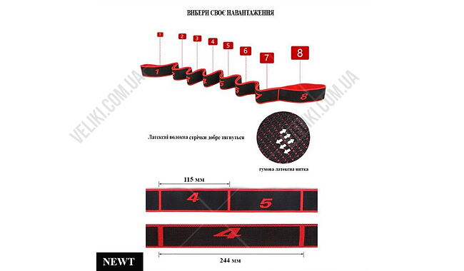 Еспандер Newt Elastiband BJOY NE-ELASTI-2B 10 кг - дополнительное фото 4