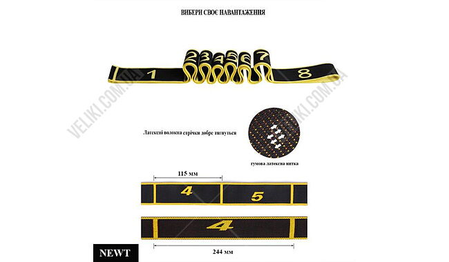 Еспандер Newt Elastiband BJOY NE-ELASTI-2B 10 кг - дополнительное фото 1