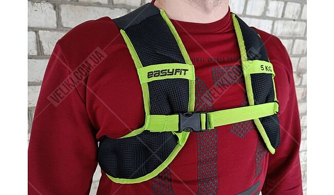 Жилет утяжелительный EasyFit JetPack 5 кг - дополнительное фото 2