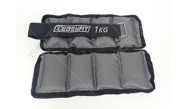Утяжелители для щиколоток и запястий EasyFit Metal 2х1 кг - дополнительное фото 3