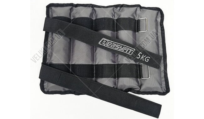 Утяжелители для щиколоток и запястий EasyFit Metal 2х5 кг - дополнительное фото 1