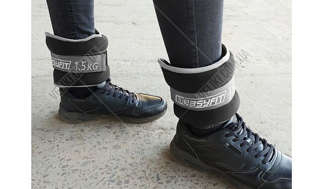 Обтяжувачі для щиколоток та зап'ястей EasyFit Myaki 2х1.5 кг - дополнительное фото 1