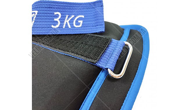 Утяжелители для щиколоток и запястий EasyFit Myaki 2х3 кг - дополнительное фото 4