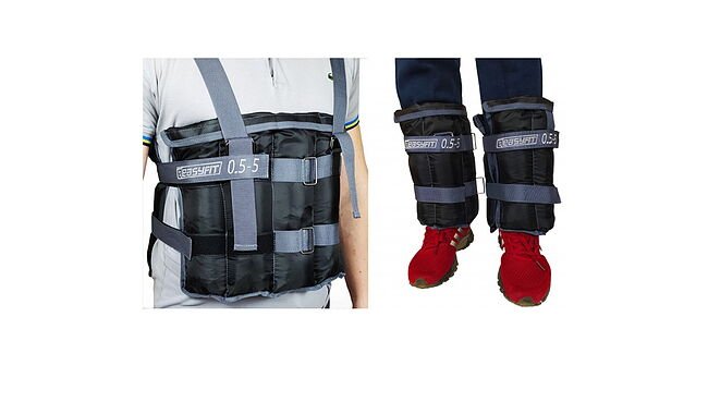 Утяжелители для щиколоток и запястий EasyFit 2х0.5-5 кг - фото 1