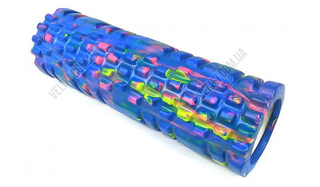 Масажний ролик EasyFit Grid Roller Multi 30 см - дополнительное фото 1