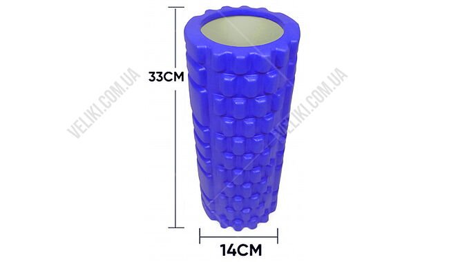 Массажный ролик EasyFit Grid Roller v.1.1 33 см - дополнительное фото 4