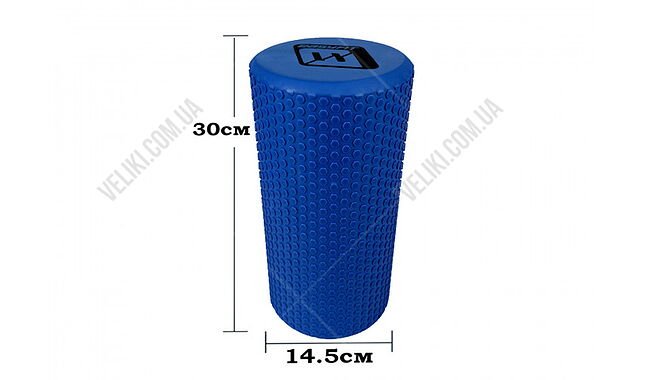 Массажный ролик EasyFit Foam Roller 30 см - дополнительное фото 1