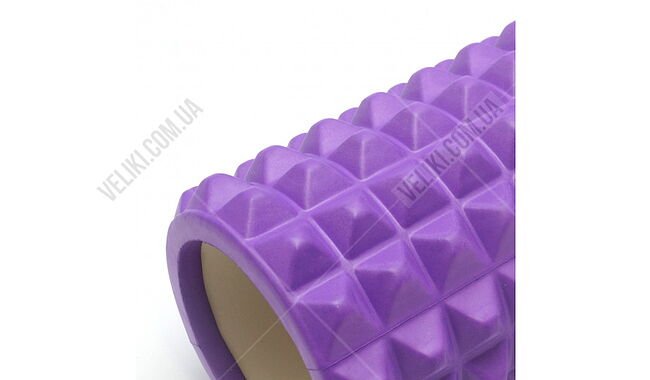 Масажний ролик EasyFit Grid Roller v.2.2 45 см - дополнительное фото 1