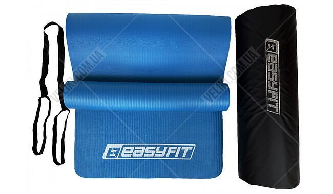 Килимок для фітнесу та йоги EasyFit NBR 10 мм - дополнительное фото 3