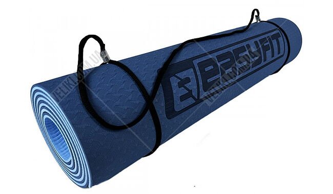 Коврик для фитнеса и йоги EasyFit TPE+TC 6 мм - дополнительное фото 15
