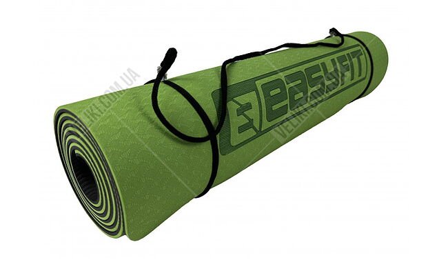 Коврик для фитнеса и йоги EasyFit TPE+TC 6 мм - дополнительное фото 17