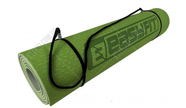 Коврик для фитнеса и йоги EasyFit TPE+TC 6 мм - дополнительное фото 19
