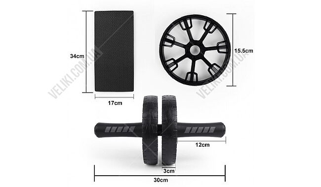 Ролик для преса EasyFit BLM подвійний - дополнительное фото 1