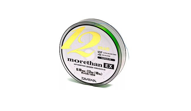 Шнур Daiwa Morethan 12 BEX+Si 135 м 0,12 мм 10,2 кг - фото 1