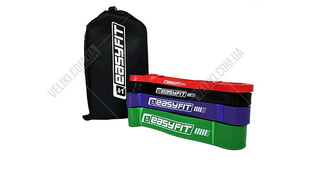 Набір гумок для тренувань EasyFit EF-2654 2-65 кг - дополнительное фото 1