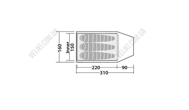 Намет Robens Tor 3 - дополнительное фото 2
