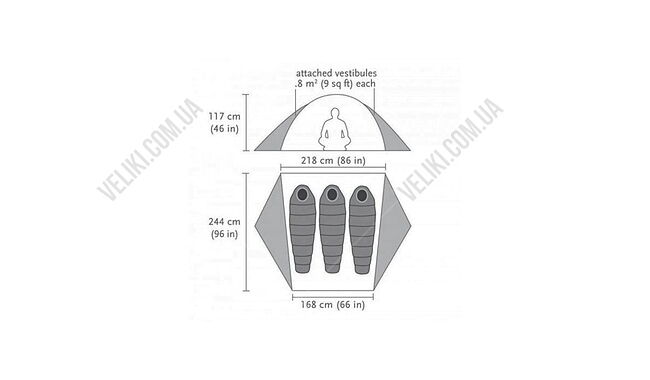 Намет Black Diamond Vista Double Wall - дополнительное фото 5
