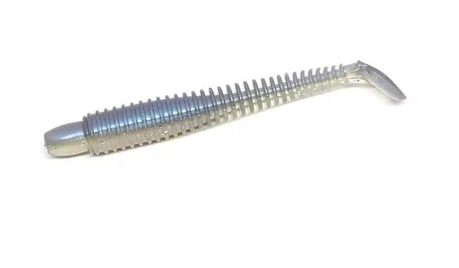 Віброхвіст Lunker City Swimming Ribster 4" 10 шт - фото 1