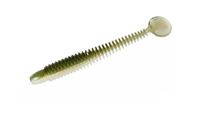 Віброхвіст Lunker City Swimming Ribster 4" 10 шт - фото 13