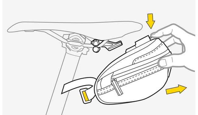 Сумка подседельная Topeak Wedge Pack II Small - дополнительное фото 3