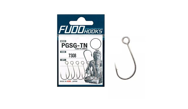 Крючок Fudo PG Single T #1 7 шт - фото 1