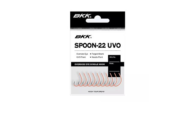 Крючок BKK Spoon-22 UVO #1 8 шт - фото 1