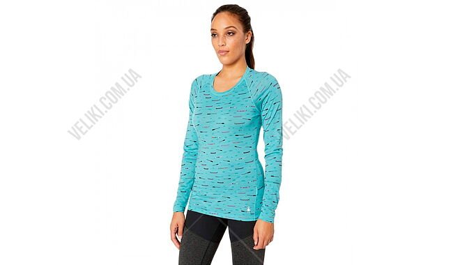 Термофутболка Smartwool Merino 150 Baselayer Print LS Wmn - дополнительное фото 1