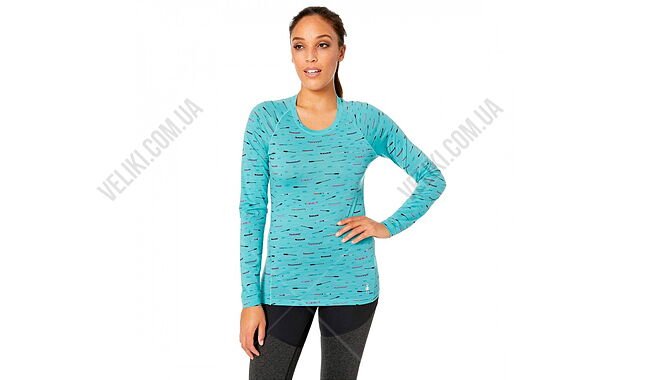 Термофутболка Smartwool Merino 150 Baselayer Print LS Wmn - дополнительное фото 2