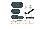 Скамья + стойки с набором штанг и гантелей Newt ProGym Set 90 кг - фото 1
