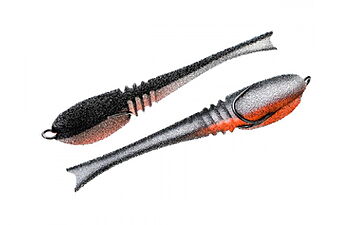 Приманка ПрофМонтаж Dancing Fish (reverse tail) 4,5" 1 шт