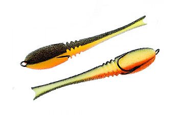 Поролонова приманка ПрофМонтаж Dancing Fish (reverse tail) 4,5" 1 шт