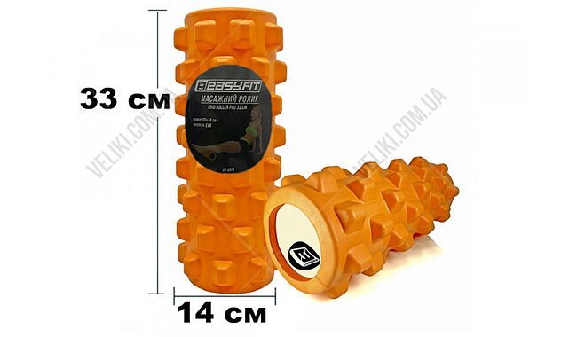 Массажный ролик EasyFit Grid Pro 33 см - дополнительное фото 7