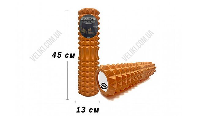 Массажный ролик EasyFit Grid v.2.2 45 см - дополнительное фото 5
