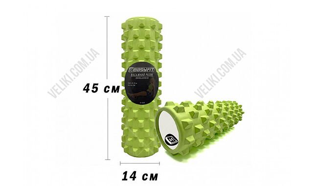 Массажный ролик EasyFit Grid Pro 45 см - дополнительное фото 3