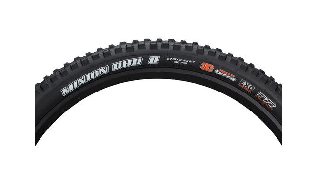 Покришка Maxxis Minion DHR II 27.5x2.4" WT 3C MaxxTerra EXO TR - дополнительное фото 4